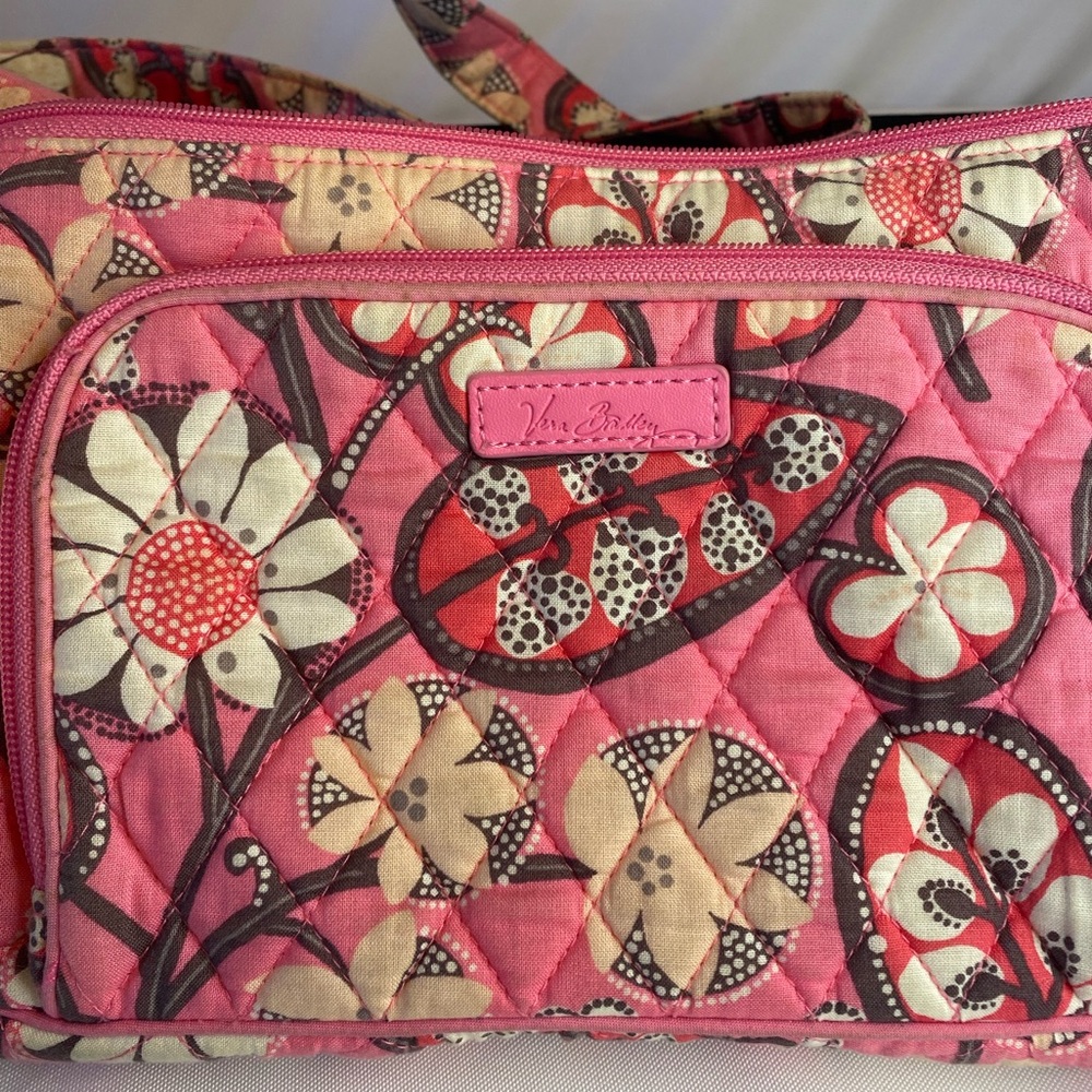 Vera Bradley Crossbody adjustable strap purse multi pocket multicolor